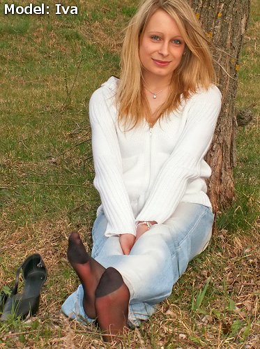 In Tights Under a Tree